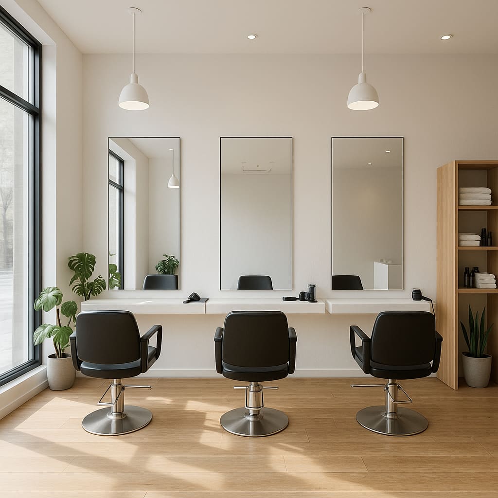 Modernes helles Salon-Interieur