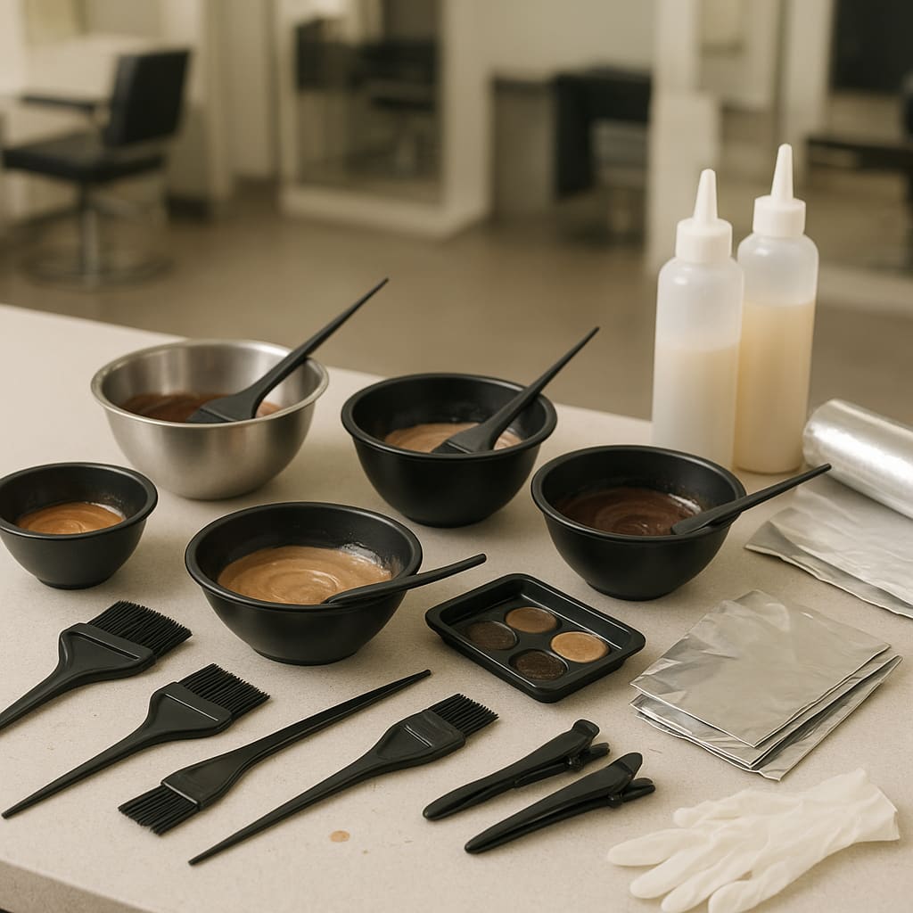 Colorations-Setup im Salon